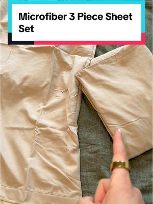 Microfiber 3 Piece Sheet Set on a flash sale for the next day! #ttsdelightnow #treasurefinds #giftguide #bedsheets #microfiberbedsheets #twinxl 