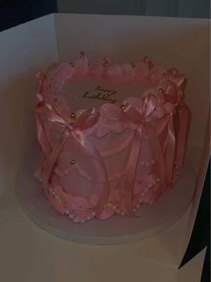 OTD Heart Shaped Cake for 8-10 servings 6 inches color light pink #otd #cakesoftiktok #1 #cakesmash #cakes #heartcakes #heartcake #fyp #paratii #paratipage❤️ #paratipage 