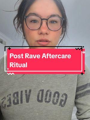 My post rave Aftercare Ritual as a 33yr old raver. #raversoftiktok #ravetok #plurlife #ravetiktok #over30tiktok #oldschoolraver #edmtok #aftercare 