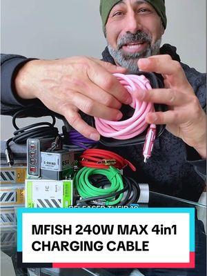 Grab the Ultomate Fast Charging 240W Max 4in1 Charging Canle by MFish! The only cable you will ever need! . . . #mfish #mfishtech #mfishcable #chargingcable #4in1cable #4in1chargingcable #240wattchargingcable #CapCut #treasurefinds #ad #TikTokShopHolidayHaul #GiftGuide #spotlightfinds #TTSDelightNow #giftideasforhim  #giftideasforher #TTSLevelUp #TikTokShopLastChance #TikTokShopNewYearNewAura #TikTokShopCreatorPicks 