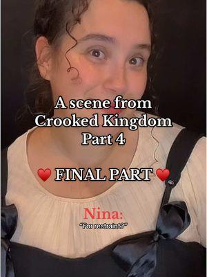 FINAL PART! + a special thank you to all of you at the end 🫶🏼🫀🐺 #savetiktok #sixofcrows#matthiashelvar#ninazenik#ninazenikcosplay#wylanvaneck#jesperfahey#inejghafa#kazbrekker#kanej#helnik#wesper#zoyanazyalensky#nikolailantsov#zoyalai#crookedkingdom#shadowandbone#grishaverse#sixofcrowscosplay 