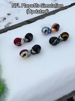 NFL Playoffs 2024-2025 from the Divisional Round #nfl #playoffs #chiefs #bills #ravens #texans #lions #commanders #eagles #rams #football #helmet #dice #roll #simulation #sports #afferdin #nifreffa #snow 