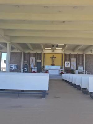 This is a beautiful catholic church.It is an outside church.  you actually can go anytime and sit and pray..#fyp .#church .#bythesea .#foryoupage .#jesus 