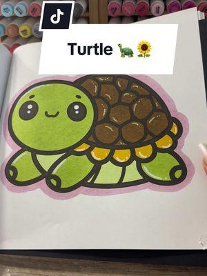 turtle asmr 🌻🐢🤭 #cute #animals #relax #amazoncoloringbooks #amazonfinds #creatorsearchinsights #coloringbook #foryourpages #fyp #asmrsounds #asmr #ohuhumarkers #turtle 