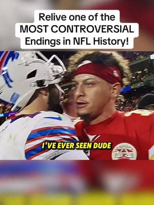 This ending between the bills and Chiefs was iconic but also controversial… #nfl #football #sports #game #joshallen #afc #patrickmahomes #cheifs #SuperBowl #bills 