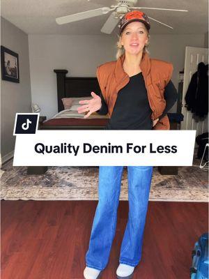 I didn’t think I could find a good quality budget pair of denim on here and then I tried these jeans! #widelegjeans #widelegpants #denim #jeans #midrisejeans #stretchdenim #stretchjeans 