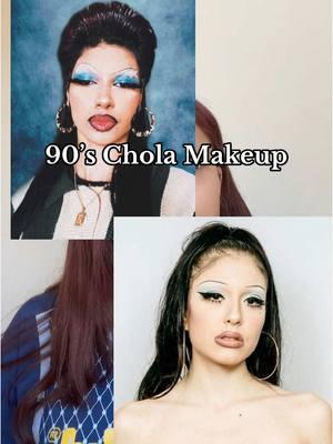 for those who did not know, I am half mexican and growing up i would always see this makeup look on my aunts and cousins and found it so beautiful and cool! #fyp #cholamakeup #chonga #fakecigeratte 