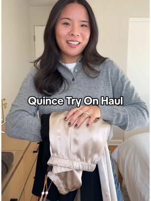 A little @onequince haul full of comfies and cozies! Cant wait to wear these pieces all season long 😍 Use code INFG-25JAY10 at checkout to get 10% off your first order!  #quincehaul #quiuncetryon #sweatertryon #QuincePartner #tryon #tryonhaul #styleinspo #winterfashion #silkpants #cashmeresweater