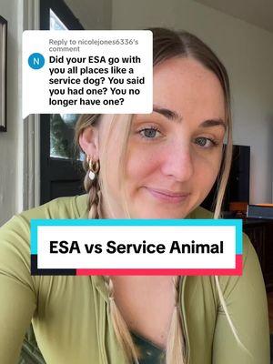 Replying to @nicolejones6336 ESAs are very different from Service Animals! #turbotenant #esa #emotionalsupportanimal #serviceanimal #servicedog #fairhousing #hud #emotionalsupportanimals #emotionalsupportdog #esaletter 