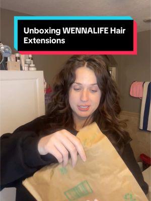 Thank you SO much @WENNALIFE!!   I cannot wait to try this!! #invisiedgeclipins #naturalhairextensions #affordablehairextensions #hairtok #hairextensions #clipinextensions #hairextensionstutorial #amazonhairextensions #affordable #wennalife #beauty #BeautyTok 