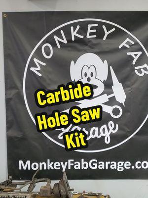 @Monkey Fab Garage Sorry it took so long!  I gotch you!   #ChallengeTheBuild #holesaw #metal #monkeyfab #shop #review #fabrication #drill