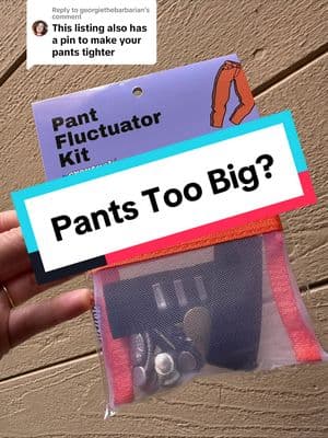 Replying to @georgiethebarbarian Ty for your comment! Yes the kit comes with jean pant pins so you can make your pant waistband smaller if they’re too big or you get the gap in the back of your pants 😇 #croptuck #pantfluctuatorkit #jeanextenders #pantstoobig #jeanpins #adjustablewaistband 