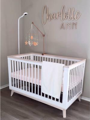 Nursery reveal ft. @Babyletto 🧸🩷👶🏼 #gifted  Once we started planning out the nursery, we knew we wanted to get our furniture from Babyletto! The Scoot 3-in-1 convertible crib (ours is the white washed natural color) fit our vision perfectly! I love that the crib can be converted into a toddler bed when Charlotte is older. We also have the matching dresser. The quality of the furniture is so good and we couldn’t be happier with how our little ones coastal nursery turned out 🐚! #babyletto #babylettoinspo https://babyletto.com/ #coastalnursery #nurseryinspo #nurseryfurniture #babygirlnursery #nurseryreveal #nurserytour  