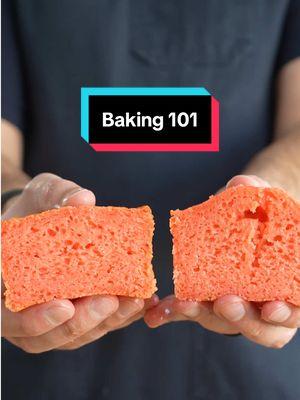 Why you shouldn’t use the toothpick trick on cakes! Learning the finishing temperature of baked goods is one of the most important factors when it comes to getting a high quality product. Once you learn the time it takes to get those baked goods to that temperature, you won’t even need the thermometer! #baking #bakingrecipe #foodhacks #bakingtiktok 