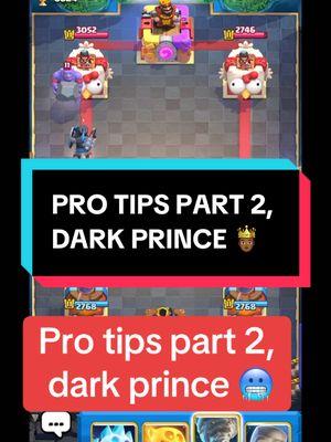 Pro tips with dark prince, clash royale 🥶💪🏾#cr #clashroyale #fyp #clashroyalemoments #pekka #darkprince 