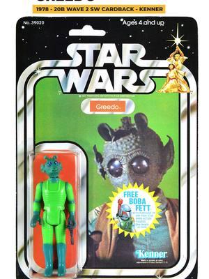 The Greedo action figure, released by Kenner in 1978, was part of the original Star Wars toy line. Known for his distinctive green skin and bug-eyed look, Greedo captured fans' imaginations despite his brief appearance in A New Hope. The figure’s unique sculpt, including his orange jumpsuit and lime-green blaster, made him a standout in the line. Today, vintage Greedo figures, especially those with original packaging, are prized by collectors as a nostalgic piece of Star Wars history. #Greedo #StarWarsToys #KennerToys #VintageStarWars #ToyCollector