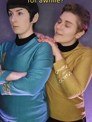 Except Vulcans don't use contractions 😂 @Amber #StarTrek #StarTrekTOS #Spock #Kirk #StarTrekcosplay 