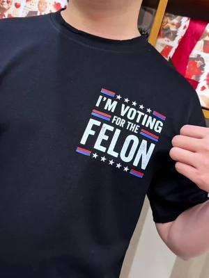 I’m Voting For Felon Shirt Gift Fans Trumpp.💪🤩😎🇺🇸#trump #donaldtrump #trumpshirt #trumpvance #trumpsupporters #makeamericagreatagain #america #votingforfelon #tshirt #funnyshirt #trumparrest #election #fyp #viralvideo 