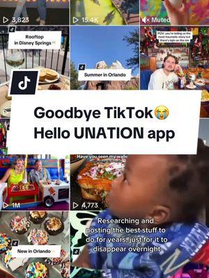 Good thing we've been posting to UNATION. You can still find the best stuff to do in Orlando on the ✨FREE UNATION app✨#riptiktok #unationapp #unation #stufftodoinorlando #orlandofl #orlandolocal #orlandofoodie #goodbyetiktok #meme 