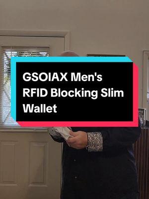 This is an anti-theft rfid blocking ultra slim wallet. It's stylish and keeps all of your information safe. #slimwallet #rfidblocking  #fashionaccessory  #menswallet #carbonfiber  #tiktokshopholidayhaul  #spotlightfinds #gsoiax  #gsoiaxwallet #gsoiaxslimwallet  #valentinesdaygift  #ValentinesDay #valentinesdaygiftideas 