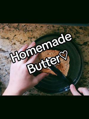 Homemade Butter♡ #Homemade #Butter #HomeCooking #Budget #MakeAtHome #Healthy #budgetfriendly 