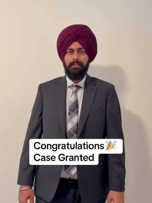 Congratulations 🎉 Case Granted #jaspreetsinghattorney 