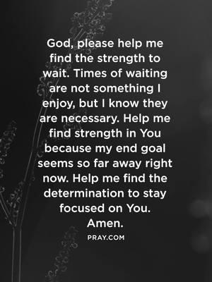 The waiting season may feel long, but it is not wasted. Strength grows in the waiting. Trust God’s perfect timing. ⏳✨ #WaitOnTheLord