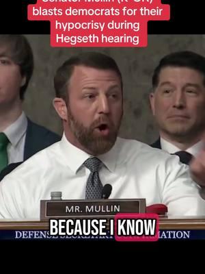 Senator Mullin blasts Democrats for their hypocrisy. #hegseth #confirmationhearing #trump #republican #democrats #foxnewschannel 