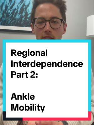 Full explanation of ankle mobility assessment and matching treatments in this video!  Ankle mobility is the first link of the regional interdependence chain as it has a major influence how the rest of lowert kinetic chain is loaded. If ankle mobility is the weak link of your chain, the knee and hip may take on more stress than they should be which can lead to overuse injuries. ASSESSMENT:  The knee-to-wall test: Goal: find how far away you can get your foot from the wall while being able to bring your knee to the wall WITHOUT YOUR HEEL COMING UP Common compensations: Foot arch collapse: gaining mobility from midfoot, not ankle Outward rotation of the hip: gaining mobility from the hip, not the ankle Normal measurements: Length of your fist away from the wall Less than 2.5cm difference between sides Interpretation of symptoms: Pressure in the top of the ankle joint: joint mobility deficit Big stretch in the back of your leg: muscular tightness Hip joint/thigh tightness: could be a hip mobility deficit causing pinching sensation or muscle guarding of the hip/thigh musculature CORRECTIVE EXERCISES: Muscular tightness:  Stretch: Gastrocnemius and soleus stretch against wall Strength: Deficit calf raises Joint mobility deficit:  Stretch: Banded ankle dorsiflexion Strength: Forward stepdown Hip mobility deficit: stay tuned  #physicaltherapy #physiotherapy #physicaltherapist #physio #physicaltherapystudent #onlinephysicaltherapy #onlinephysicaltherapist #onlinefitnesscoach #anklemobility #anklemobilityassessment #anklemobilityexercises