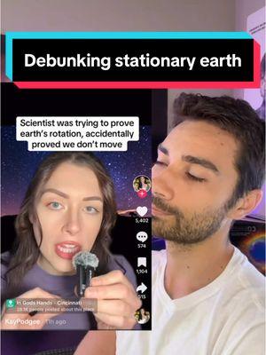 Debunking this creator who thinks earth is stationary and a water dome is above us. #science #debunking 