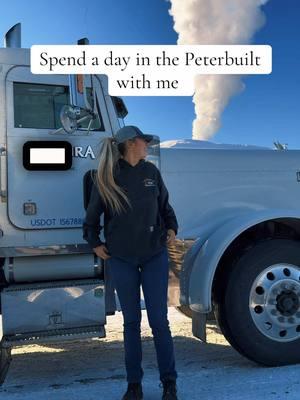 A nice little change up from the farm life  #maine #familyfarm #farmersdaughter #fyp #maine #tallgirl #peterbilt #dumptrailer #shifttok #semi #diesel 