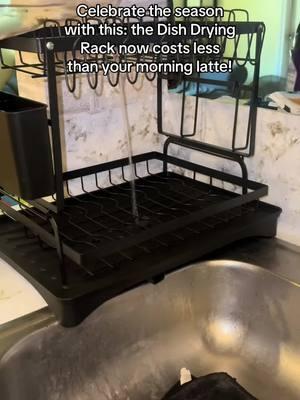 Dish drying rack #dryingrack #kitchenrack #platerack #dishrack #tiktokmademebuyit 