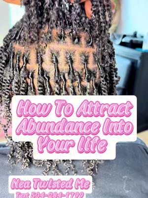 To attract abundance in your life you have to think abundance! You have to become abundance! You have to embody abundance! Stop entertaining and engaging in your thoughts of lack There is so many things in life that we can focus on that we are grateful for, but instead you use your thoughts to focus on your lack in life. That’s where you make your mistake! Focusing on your lack is the quickest way to disqualify yourself from the life of abundance! Trust in The Higher Power, Believe In Yourself, & Change your life❗️ Which destiny are you choosing for your life, the one of Lack Or ABUNDANCE? Don’t forget Love yourself‼️ #nolalocs #microlocs #nolamicrolocs #crochetretwist #microlocinstallation #locmaintenance #crochetlocs #locrepairs #nolaloctician #microlocsinstall#locs #womenwithlocs #menwithlocs #loclivin #brlocs #neworleanslocs #nolaloctician #neworleansloctician #locsforwomen #neworleans #nola#neworleanssaints #fyp #locstylesforwomen #locstylesformen #locextensions #nolalocextensions #locstyles #explorepage #starterlocs 