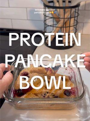 protein pancake bowls on repeat for breakfast 😋🫐🥞 i got this recipe from @Morgan Peterson she added protein powder too!! next time i wanna try adding an 🥚 #protein #proteinpancakes #pancakebowl #kodiakcakes #highproteinpancakes #caloriedeficit #weightlossjourney #MomsofTikTok #momofone #ohiomom #sahmsoftiktok @KodiakCakes 