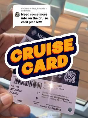 Replying to @Nandi_mandela hope this information helps. The cruise card is your everything card. You don’t want to lose it at all!  ALSO, allyuh this cruise was not a group trip! It was a personal trip! No information about me hosting a cruise is out. I am just sharing information for your future cruise travel 😁 #cruisecard #vacationconnection #thevacationconnection #cruise #msccruises #cruisetok #cruiseship #thetravellingwoman #mscvirtuosa #msc #lifeondeck #caribbeancruise 