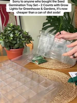 Grow your plants faster with the Seed Germination Tray Set! 🌱💡 #seedtrays #growlightsforseedstarting #growlights #seedstarterkit #sowingseeds #growingfoodfromseeds #spotlight #tiktokmademebuyit #TikTokShop 