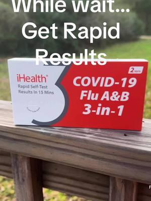 While wait…Get Rapid Results!  #ihealth #rapidresults #covid-19 #fluseason 