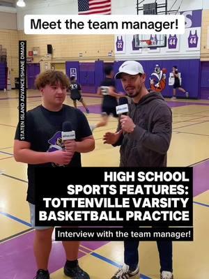 🏀 High School Sports Features: Highlights from our last visit! Check out our interview with Team Manager Salvatore Intravaia from the latest Tottenville High School varsity basketball team practice we attended.  #hsbasketball #statenisland #siny 