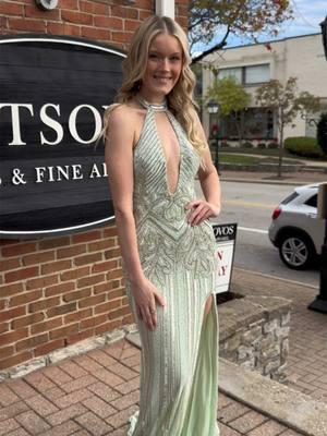 The IT girl dress✨ @JOVANI #kotsovos #prom #kotsovosprom #jovani #greendress #sagegreen #prom2025 