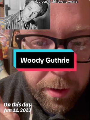 I can almost guarantee there's someone it Pampa who knows exactly where that book is. #woodyguthrie #folkmusic #thislandisyourland #history #catsupwithdoug #onthisday #funfacts #storytime 