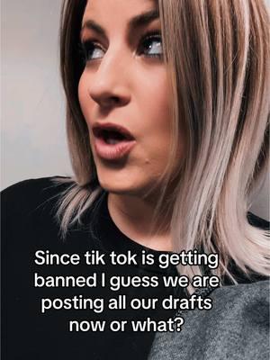 It was fun while it lasted..  #workingwithartists #drafts #tiktokdrafts #tiktokban #millenials #tuesdayvibes #massfollowing #massfollow #mostcallmeric #lipsyncinanddrinkin 