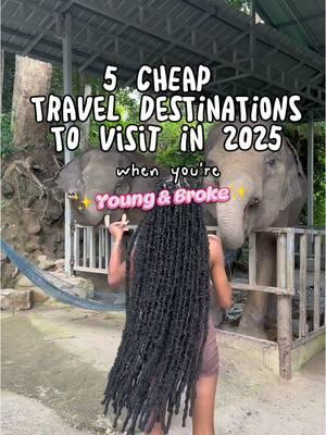 And they’re some of my favorites!!! #cheaptraveltips #cheaptraveldestinations #inexpensivetravel #traveldestinations #2025traveldestinations #bali #thailand #jamaica #panama #cartagenacolombia #traveltok  #cheaptravelideas #cheaptravel 