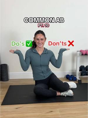 Ab exercises DO’s ✅ and DON’Ts ❌  Today we are going over: ⭐️ full plank  ⭐️ shoulder taps  ⭐️ curl up/crunches ⭐️ deadbugs  These movements are in tomorrows Core Workout, which is day 3️⃣ of the Strong Foundations Series!  Comment below what movements you want to see in the next Do’s & Don’ts!  #coreworkout #abworkout #diastasisrecti #deepcore #easyabworkout #homeworkout 