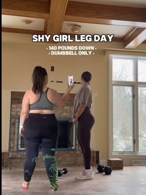 Shy girl leg day!! Full workout ⬇️ The workout: * Sumo super set!!  - Sumo squats + body weight squats with 3 pulses 3x10 (remember for sumo squats, get in a wider position and point your toes slightly outwards) * B-stance RDLs 3x10 (each leg) * Body weight lunge combo-forward lunge right into reverse lunge! 3x6 (each side, if this is too challenging just focus on one type of lunge!) * Heel elevated goblet squats 3x10 * Dumbbell swings 3x10 * Standing weight hip abduct 3x10 (each side) Final workout!!! Great for stability core and glutes!!  * Single leg balancing! Squeeze those glutes at the top, keep your core strong and tight! 2x30 seconds! Feel free to hold a dumbbell over head for an extra challenge! #legsworkout #shygirlworkout #legworkout #glutesworkout #athomeworkout #dumbbellworkout #dumbbells #dumbbellonly #weightloss #beginnerworkout 