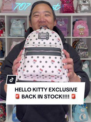 Let’s all welcome back our Sanrio Hello Kitty Polka Dot Mini Backpack - 707 Street Exclusive!!!! 🚨✨ it’s available to purchase now at 707 Street! Let us know what you think about it! #707street #707club #loungefly #ValentinesDay #tiktokshopfinds #gift #spotlightfinds #backpack #SmallBusiness #smallshop #sanrio #hellokitty 