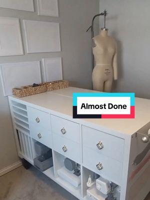 Replying to @stazthespazz #foreverhome #mom #momlife #singlemom #sewing #sewingtiktok #sewingtok #sewistsoftiktok #sewingroom #sewingroomupdate #gallerywall #organizationtiktok #organize 