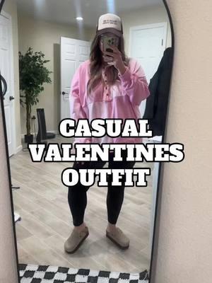 Casual valentines outfit #colorblockpullover #pullover #OOTD #platformclogs #casualoutfit #cozyoutfit #sahmfit #midsizefashion #plussizefashion 