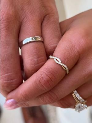 one love, one lifetime ❤️ obsessed with our rings from @DarryRing_official that will always remind us of this special day 💍  #oneloveonelifetime #darryring #weddingring #weddingrings #weddingringstack #weddingday #2025bride #2025wedding #wedding #weddingideas 