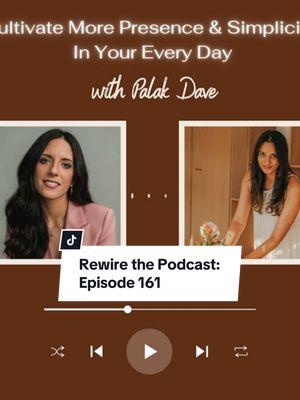 Do you often feel like you are working for the weekend or counting down the minutes until the day is done? In this episode, we have Palak Dave, also known as the Queen of IRL, an entrepreneur, speaker, and author of Beautiful Everydays: A Guidebook to Living in the Here and Now. Through her community, Embiria, Palak helps others to embrace intentional living, prioritizing real life over digital noise. Listen to this episode to learn ways you can live beautifully, in the here and now. #nervoussystemhealing #nervoussystemregulation #healingchronicillness #healingautoimmune #healingpodcast #selfgrowth #healingpodcast 