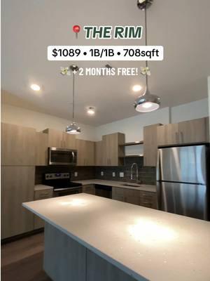 Get 2 MONTHS FREE and live near The Rim?! 🤯 Ugh, yes please 🤭 Besides the GORG amenities, we're obsessed with these in-unit features — beverage coolers, stainless steel appliances, stunning bathrooms w/ backlit vanity mirrors (my fav) 💅 Need I say more? 📲 DM us or comment below to get connected with an agent for more info. #sanantonioapartments #sanantonioliving #smartcitysatx #therimsatx #therimshopping #satx #therim #smartcity